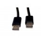 Câble Dell DisplayPort vers DisplayPort Mâle 1m80